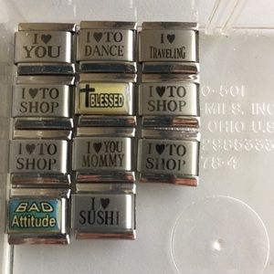 UBerry (11 pieces) Italian bracelet pieces